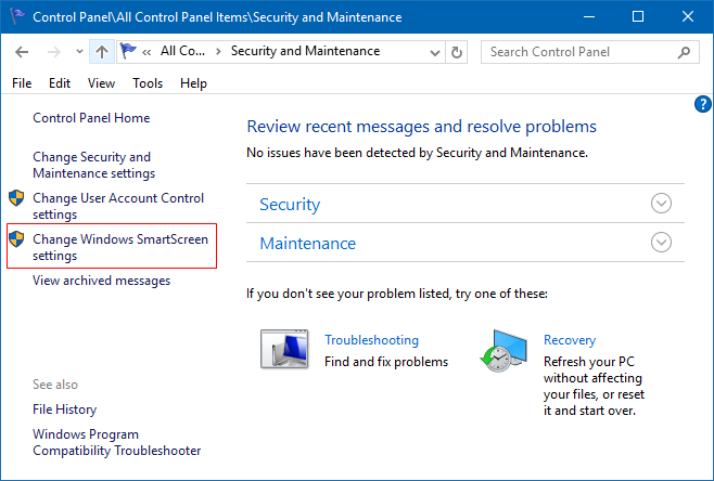 Security and Maintenance