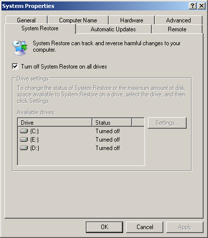 System Restore
