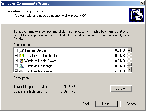 windows components